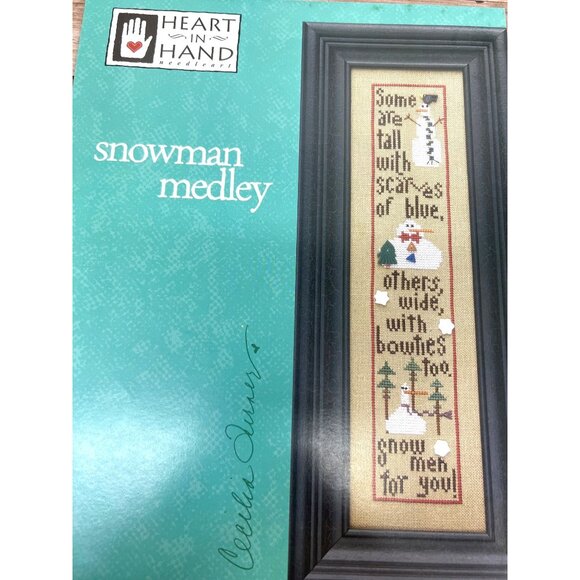 Heart In Hand Snowman Medley Cross Stitch Chart - Picture 2 of 3